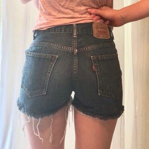 High waisted Levi jean short